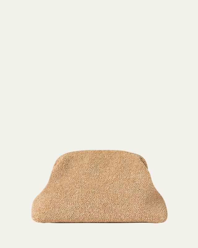 Mira Clutch Bag in Textured Fabric